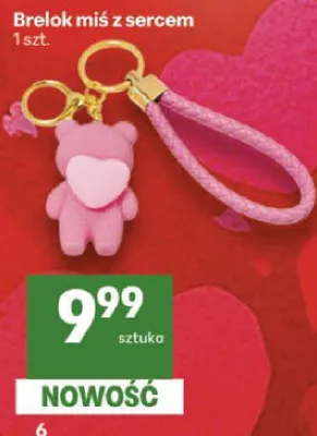 Brelok miś z sercem promocja w Delikatesy Centrum