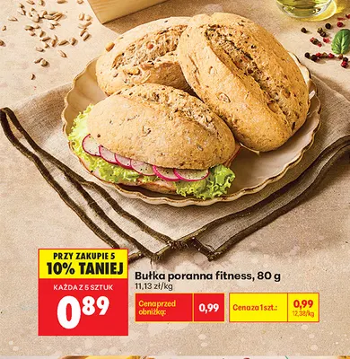 Bułka poranna fitness promocja w Biedronka