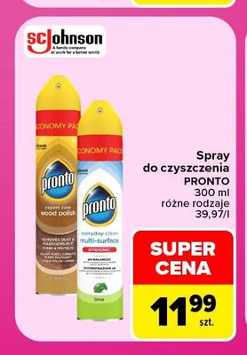 Spray do czyszczenia Pronto promocja w Carrefour