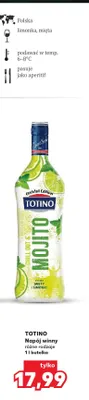 Wino białe Napój winny Totino Chill Out & Mojito promocja w Kaufland