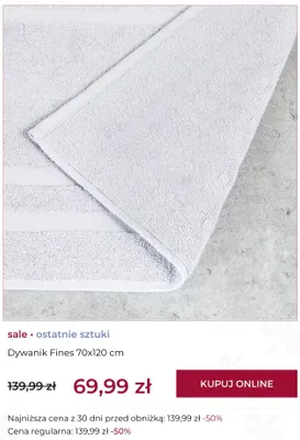 Dywanik Fines 70x120 cm promocja w home&you