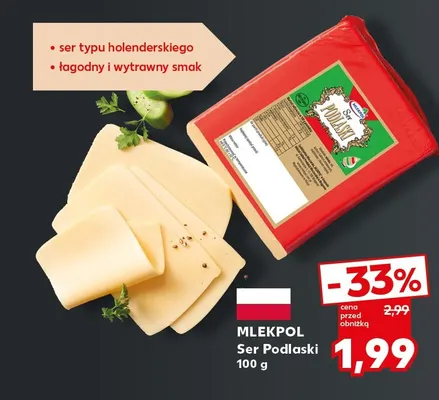 Ser Podlaski Mlekpol promocja w Kaufland