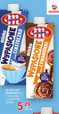 Mleko uht smakowe cynamonka 1 l promocja w Selgros