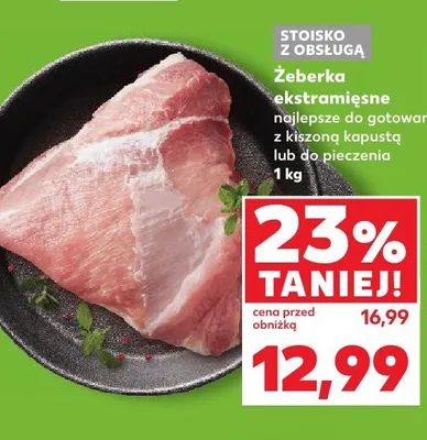 Żeberka ekstramięsne promocja w Kaufland