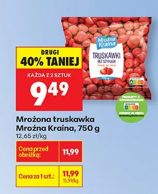 Truskawka mrożona promocja w Biedronka