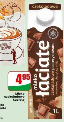 Mleko czekoladowe Łaciate promocja w Dino