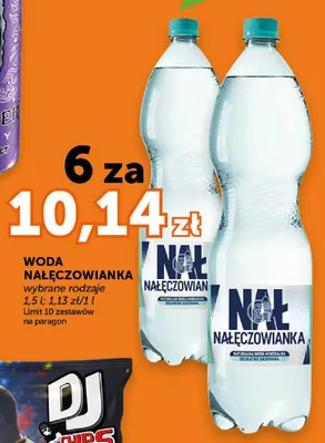 Woda mineralna Nałęczowianka delikatnie gazowana promocja w Groszek
