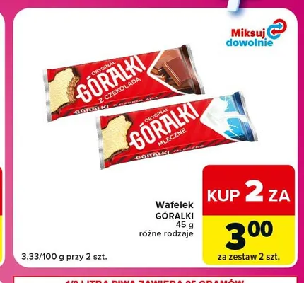 Wafelek Góralki mleczne promocja w Carrefour Express