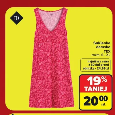 Sukienka damska TEX promocja w Carrefour