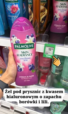 Żel pod prysznic Palmolive Skin Radiance Blueberry & Lily promocja w Rossmann