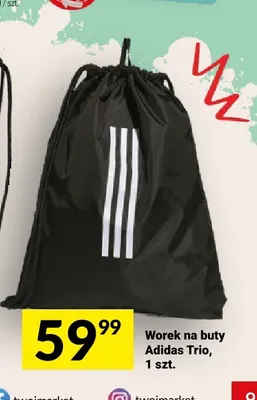 Worek na buty Adidas Trio promocja w Twój Market
