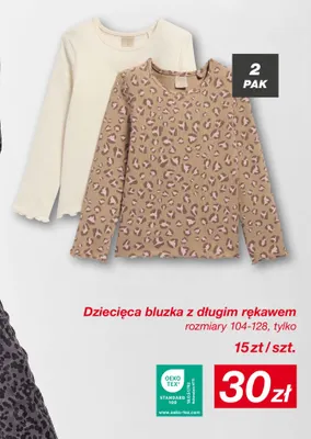 Dziecięca bluzka z długim rękawem 2-pak promocja w KiK