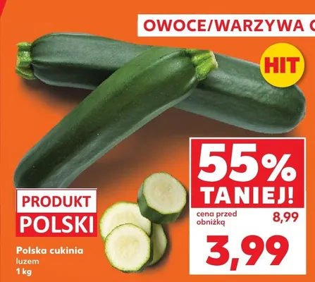 Cukinia zielona polska promocja w Kaufland