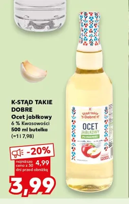 Ocet jabłkowy K-Stąd Takie Dobre promocja w Kaufland