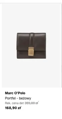 Portfel Marc O'Polo beżowy promocja w Lounge by Zalando