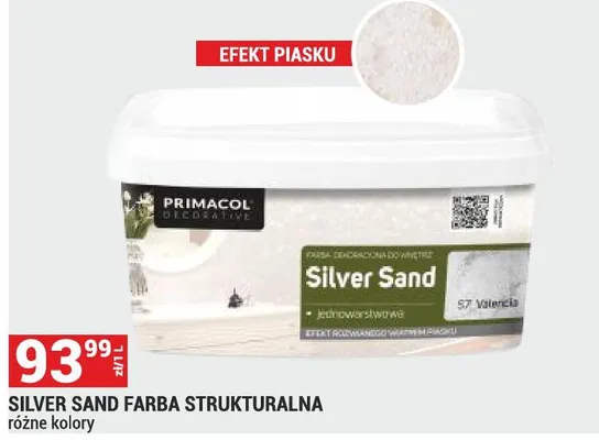 Farba SILVER SAND FARBA STRUKTURALNA promocja w Merkury Market