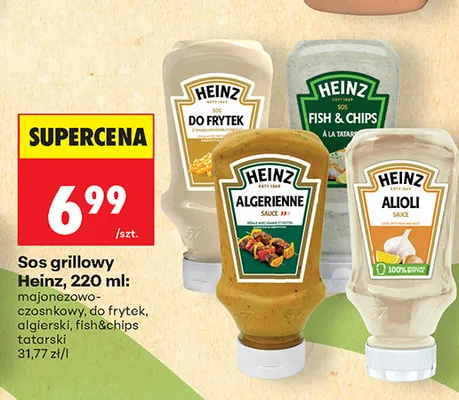 Sos grillowy do frytek Heinz promocja w Biedronka