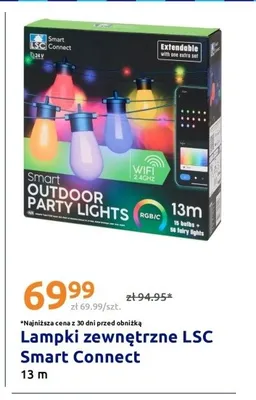 Lampki zewnętrzne LSC Smart Connect 13m promocja w Action