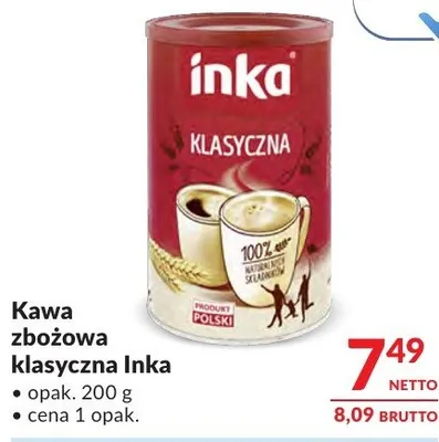 Kawa zbożowa klasyczna Inka promocja w Makro