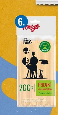 Patyki do szaszłyków jednorazowe Amigo promocja w POLOmarket