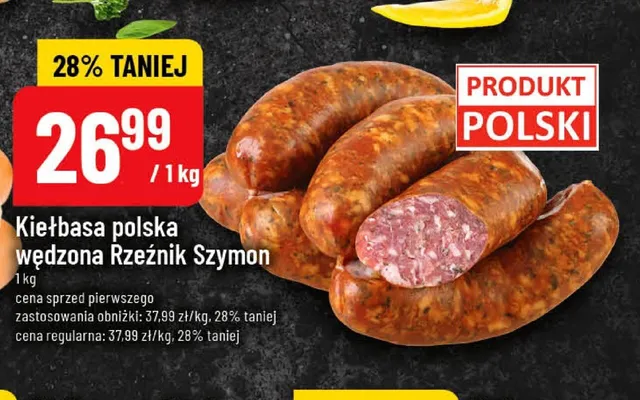 Kiełbasa polska wędzona Rzeźnik Szymon promocja w POLOmarket