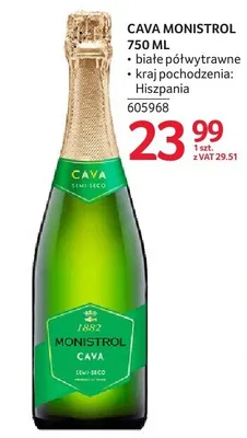 Cava CAVA MONISTROL 750 ML promocja w Selgros