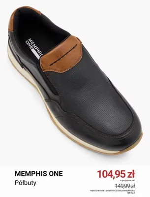 Półbuty Memphis One promocja w Deichmann