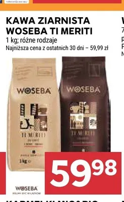 Kawa ziarnista Woseba Ti Meriti promocja w Stokrotka