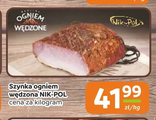 Szynka ogniem wędzona Nik-Pol promocja w Społem Częstochowa
