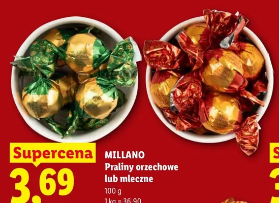 Praliny orzechowe Millano promocja w Lidl