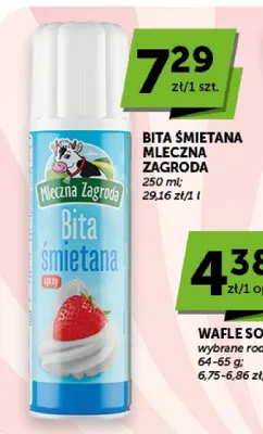 Bita śmietana Mleczna Zagroda promocja w Groszek