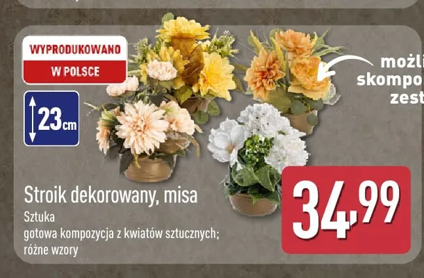 Stroik dekorowany misa promocja w Aldi