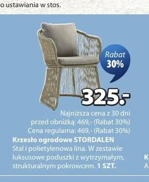 Krzesło ogrodowe STORDALEN promocja w Jysk