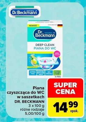 Piana czyszcząca do WC w saszetkach Dr. Beckmann 3-pak promocja w Carrefour