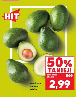 Awokado zielone promocja w Kaufland