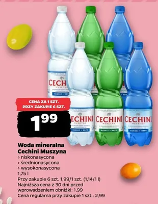 Woda mineralna Muszyna średnionasycona 1,75 l promocja w Netto