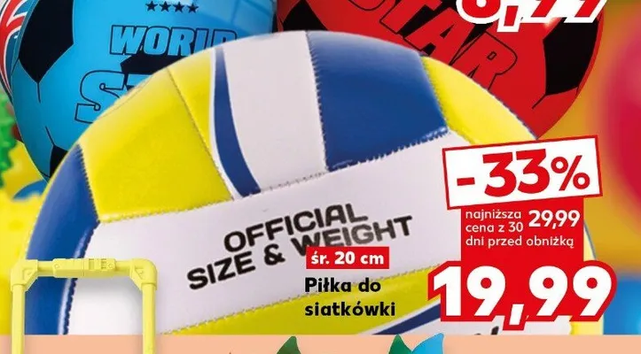 Piłka do siatkówki śr. 20cm promocja w Kaufland