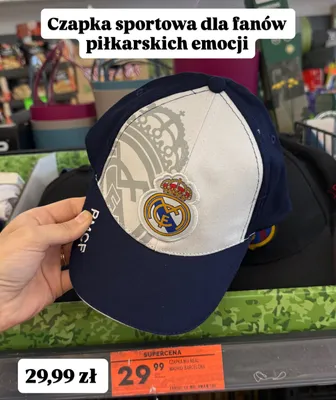 Czapka sportowa Real Madrid promocja w Biedronka