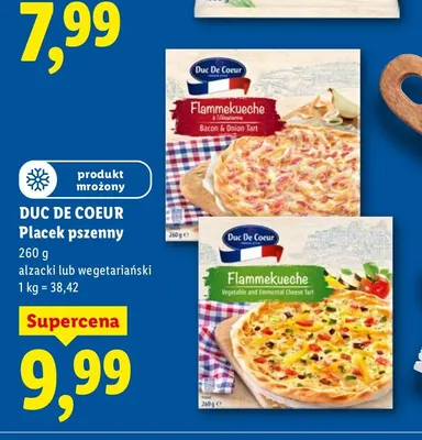 Placek pszenny alzacki lub wegetariański promocja w Lidl