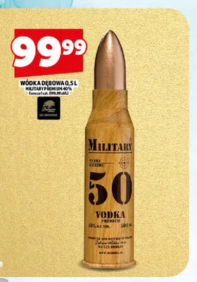 Wódka Dębowa Military Premium 40% promocja w TOPAZ