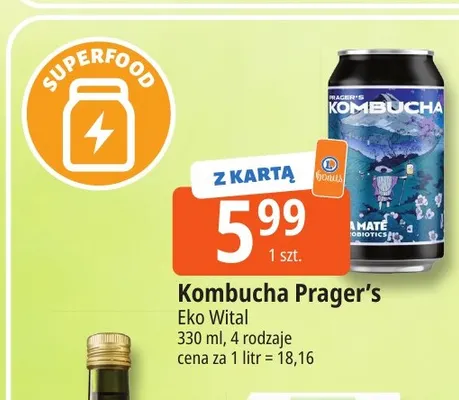 Kombucha Prager's promocja w Leclerc
