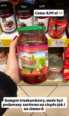 Kompot truskawkowy promocja w Dino