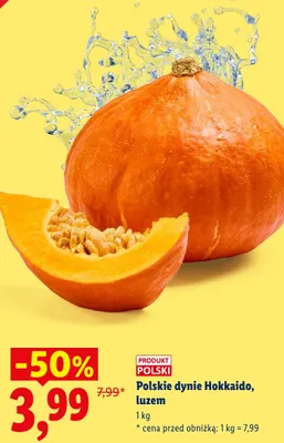 Dynie Hokkaido polskie luzem promocja w Lidl
