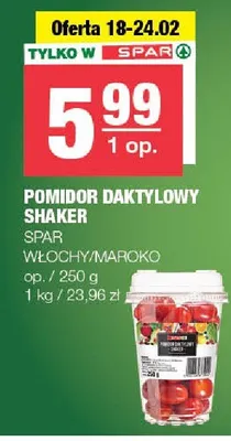 Pomidor daktylowy Shaker promocja w SPAR