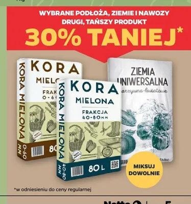 Wybrane podłoża, ziemie i nawozy promocja w Netto