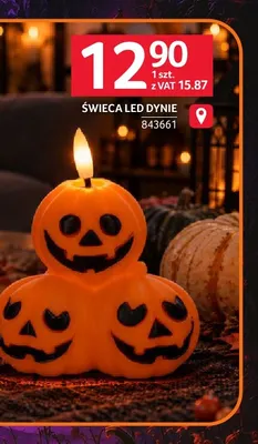 Świeca LED dynie promocja w Selgros