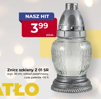 Znicz szklany Z 01 Sr Kerti promocja w PSB Mrówka