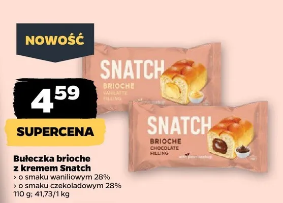 Bułeczka brioche z kremem o smaku waniliowym 28% promocja w Netto