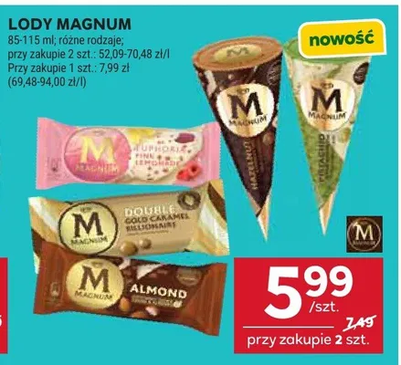 Lody różne rodzaje promocja w Stokrotka