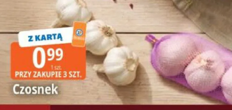 Czosnek promocja w Leclerc